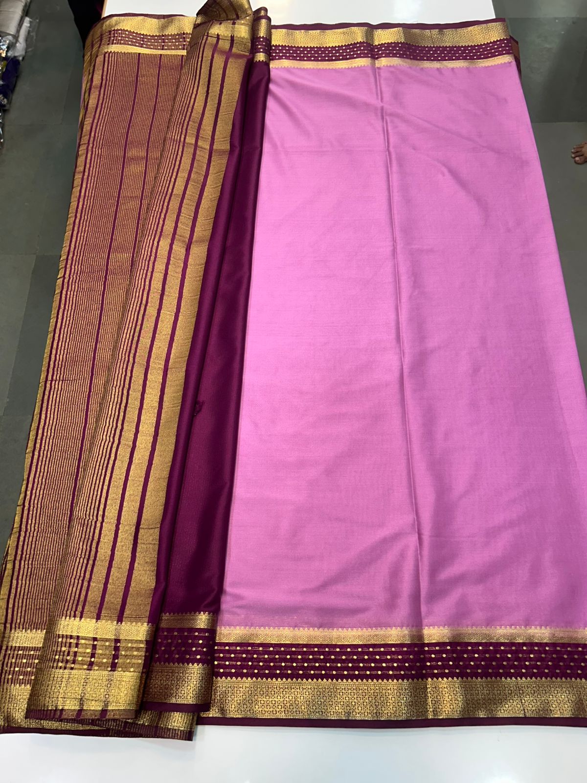 Crepe Premium Saree Contrast Blouse (2440F)