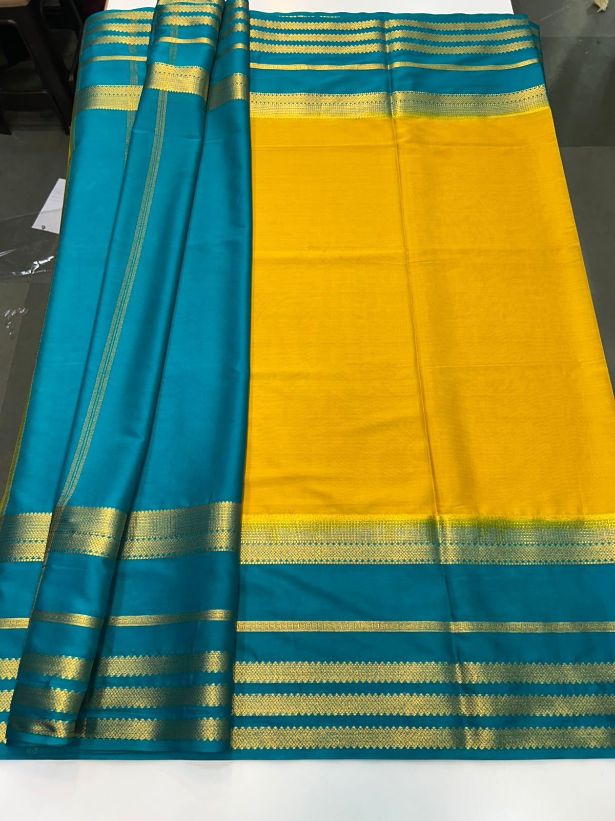 Crepe Premium Saree  Contrast Blouse (2510A)