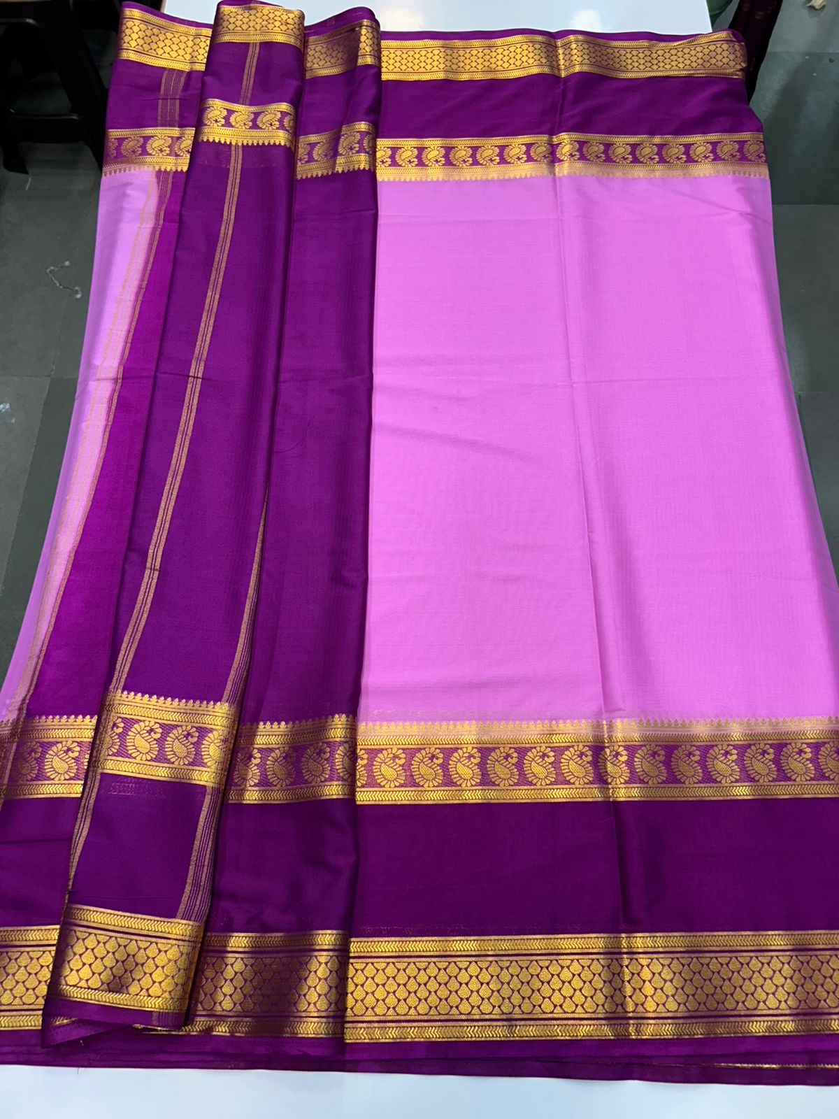 Crepe Mango Big Bentex Saree (2510B)