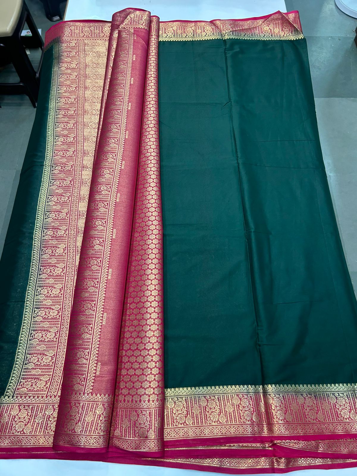 Mysore Crepe Saree Rich Pallu (2514)