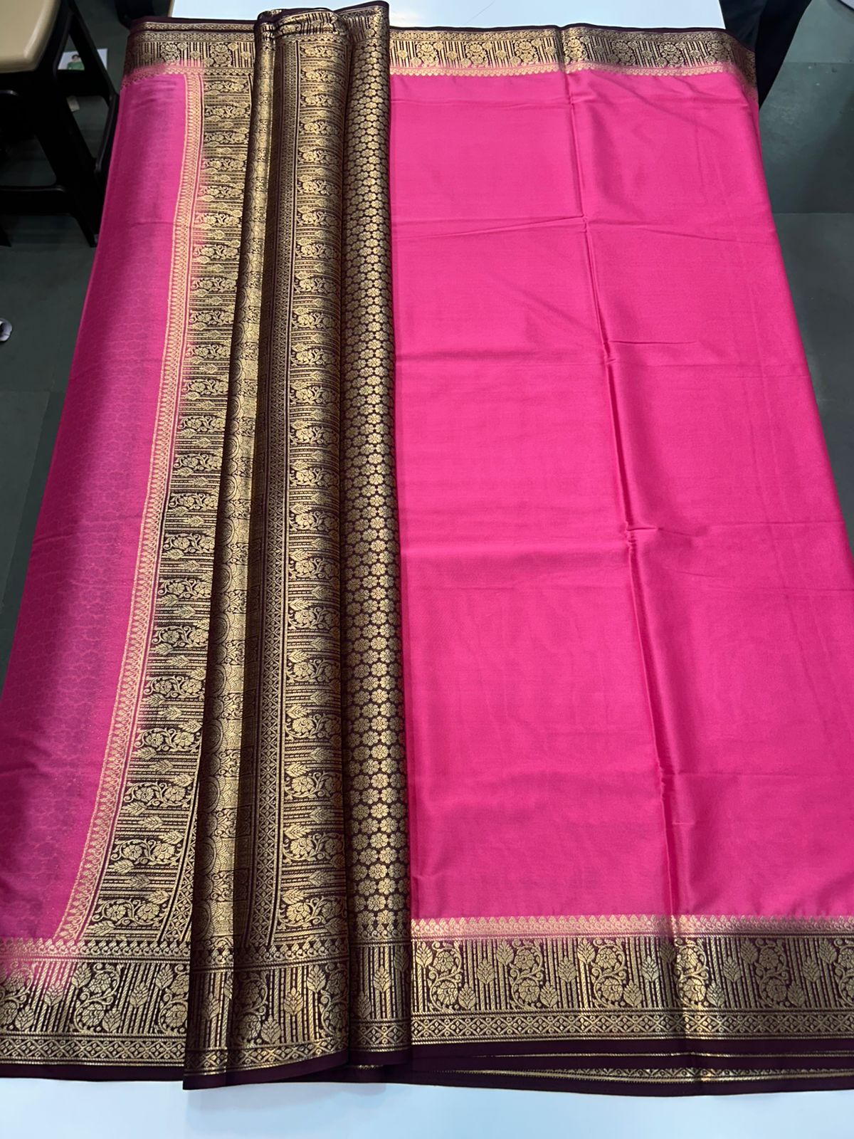 Mysore Crepe Saree Rich Pallu (2514)