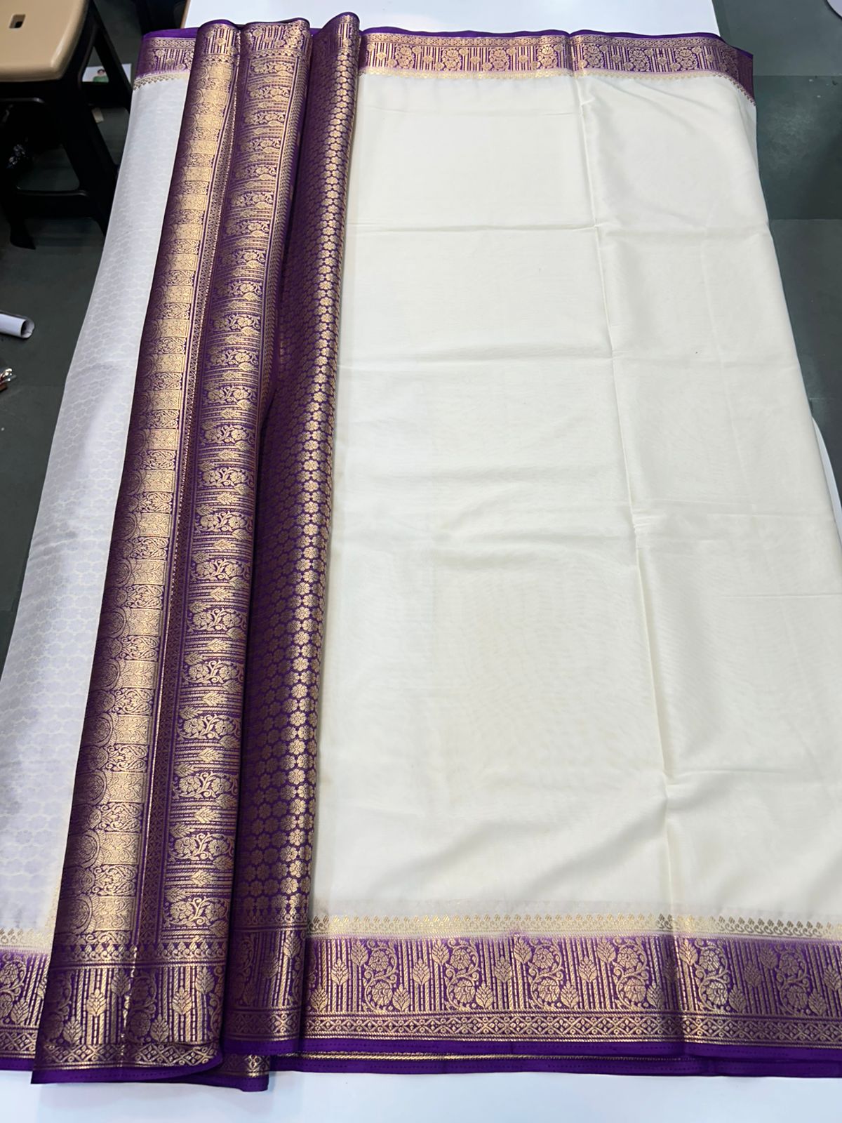 Mysore Crepe Saree Rich Pallu (2514)