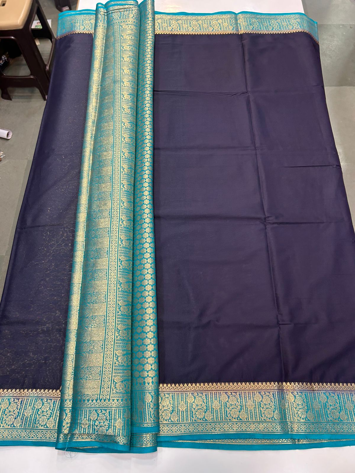 Mysore Crepe Saree Rich Pallu (2514)