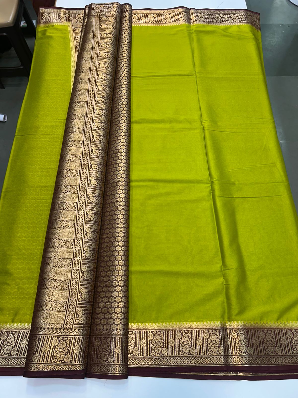 Mysore Crepe Saree Rich Pallu (2514)