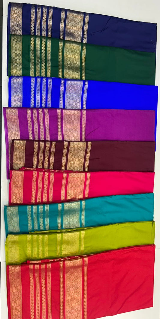 Mysore Crepe Self Big Bentex Saree (2536)