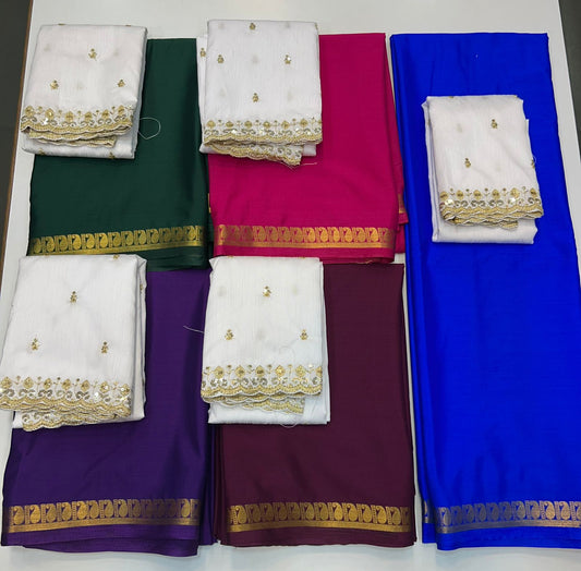 Mysore Crepe Small Border (2539)