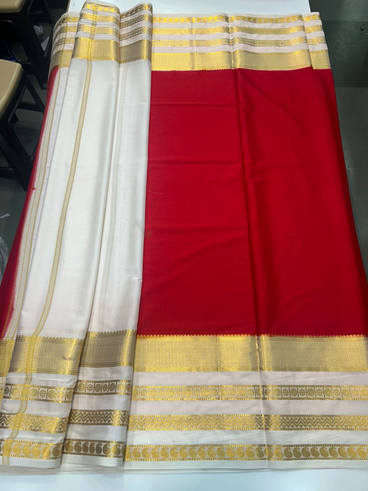 Mysore Crepe Big Bentex Saree (2534A)