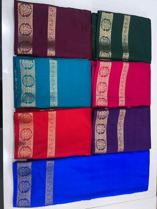 Crepe Georgette Bentex Border Saree (2545)