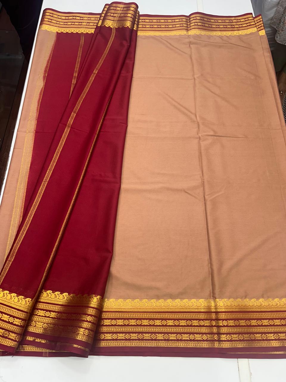 Mysore Crepe Bentex Border Saree (2558)