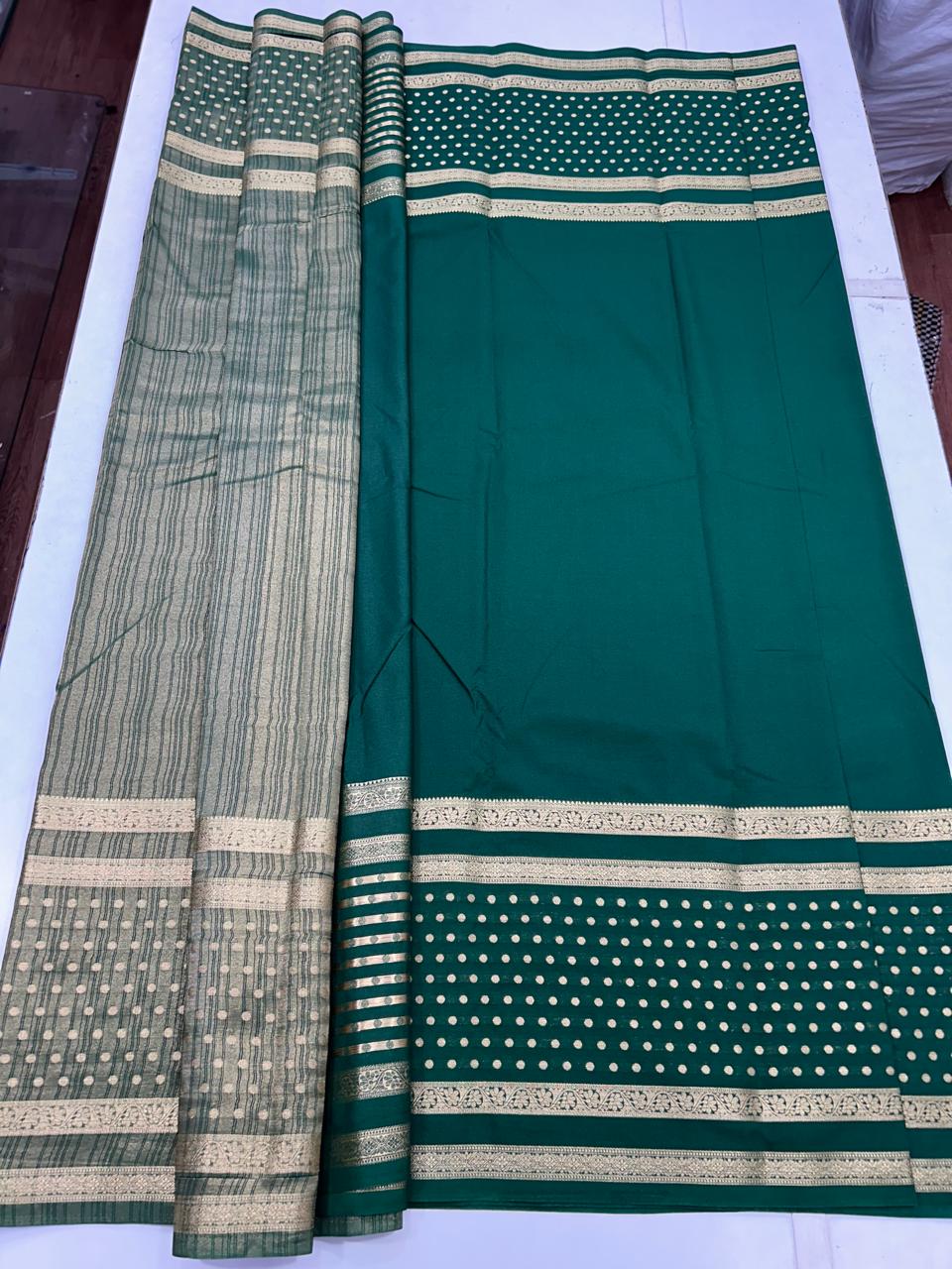 Mysore Crepe Self Saree (2568)