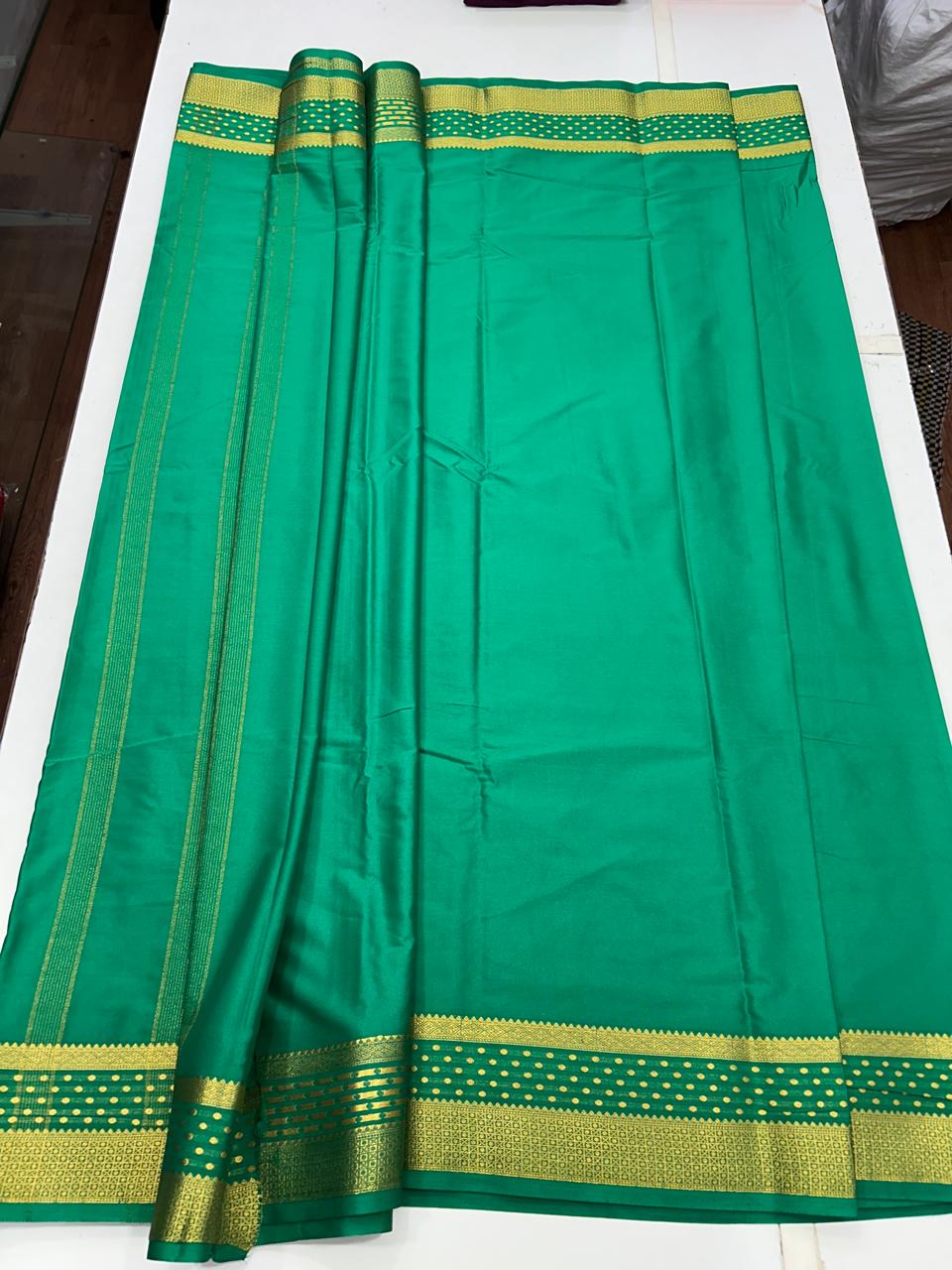 Mysore Crepe Pure Border Self Saree (2567)