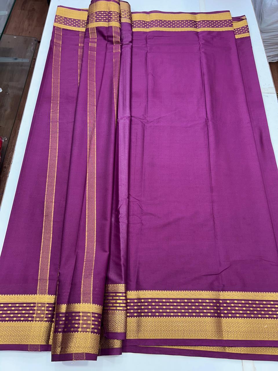 Mysore Crepe Pure Border Self Saree (2567)