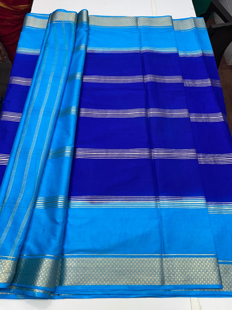 Mysore Crepe Lines Saree (2600)