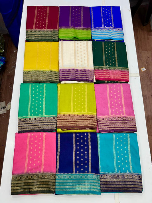 Georgette Body Lines Butta Saree (2613B)