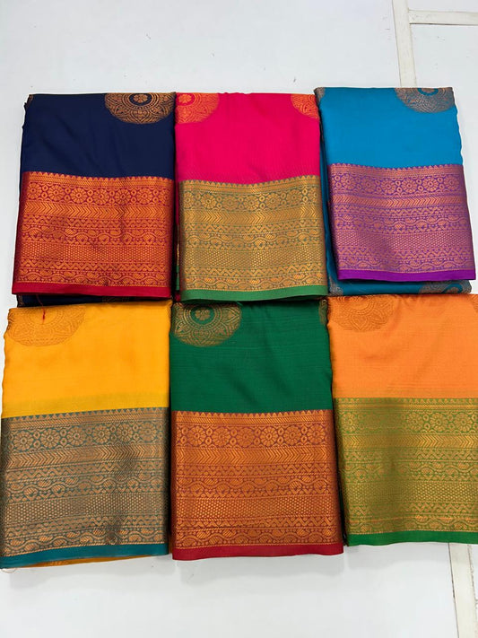 Semi Silk Butta Saree (2530C)