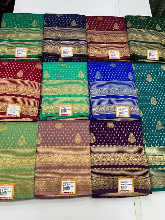 Khaddi Georgette Self Butta Saree (2610)