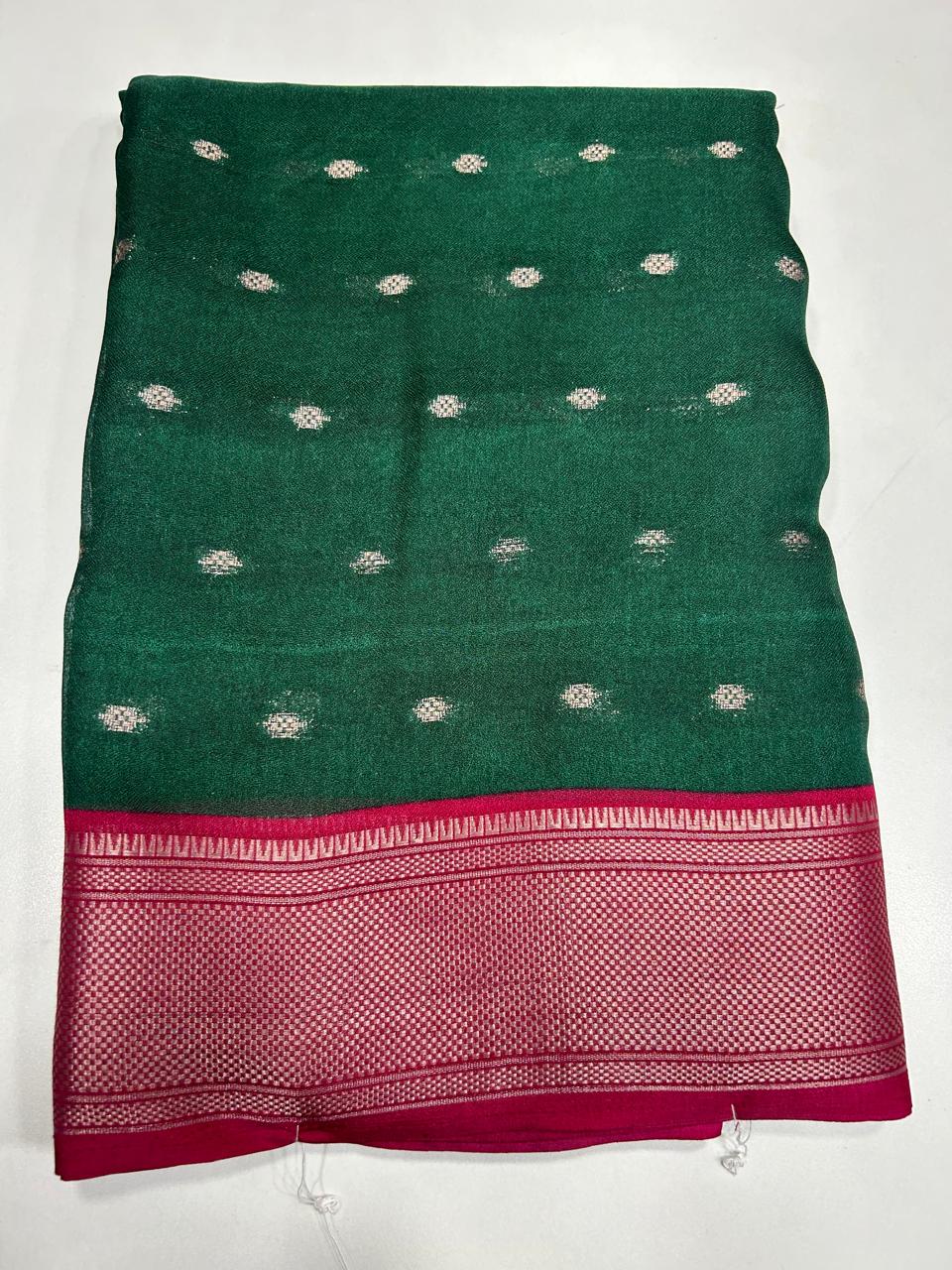 Fancy Georgette Jari Butta Saree (2657)