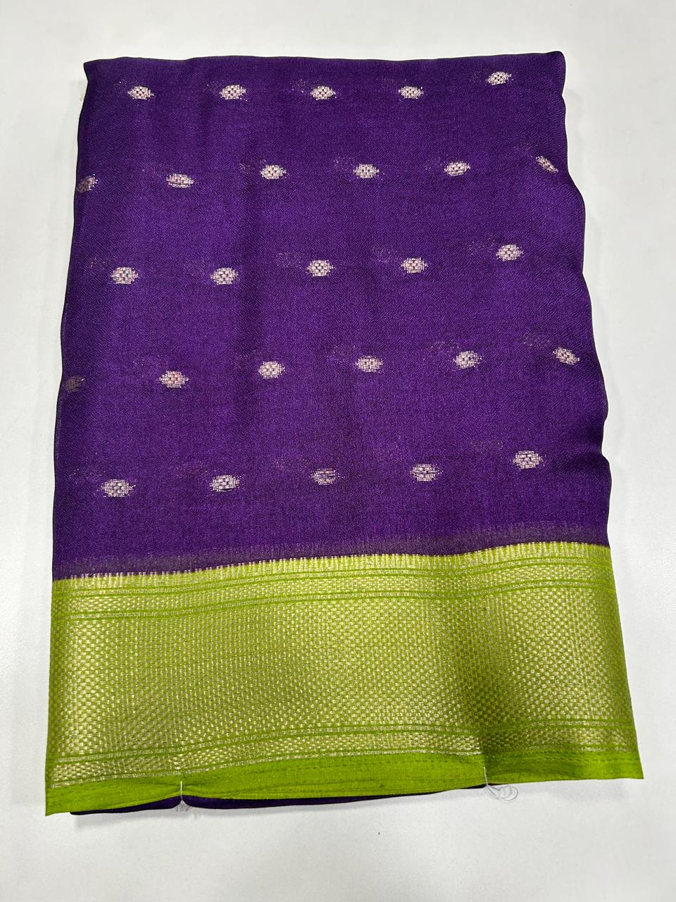 Fancy Georgette Jari Butta Saree (2657)