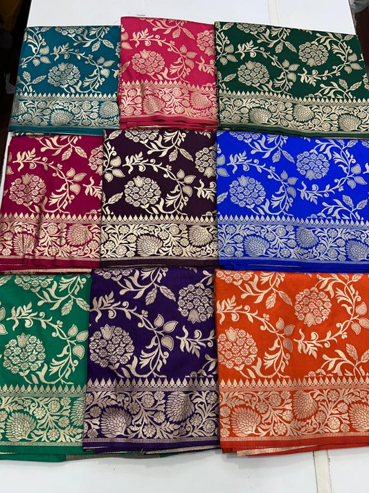 Raw Silk Jal Design Saree (2631)