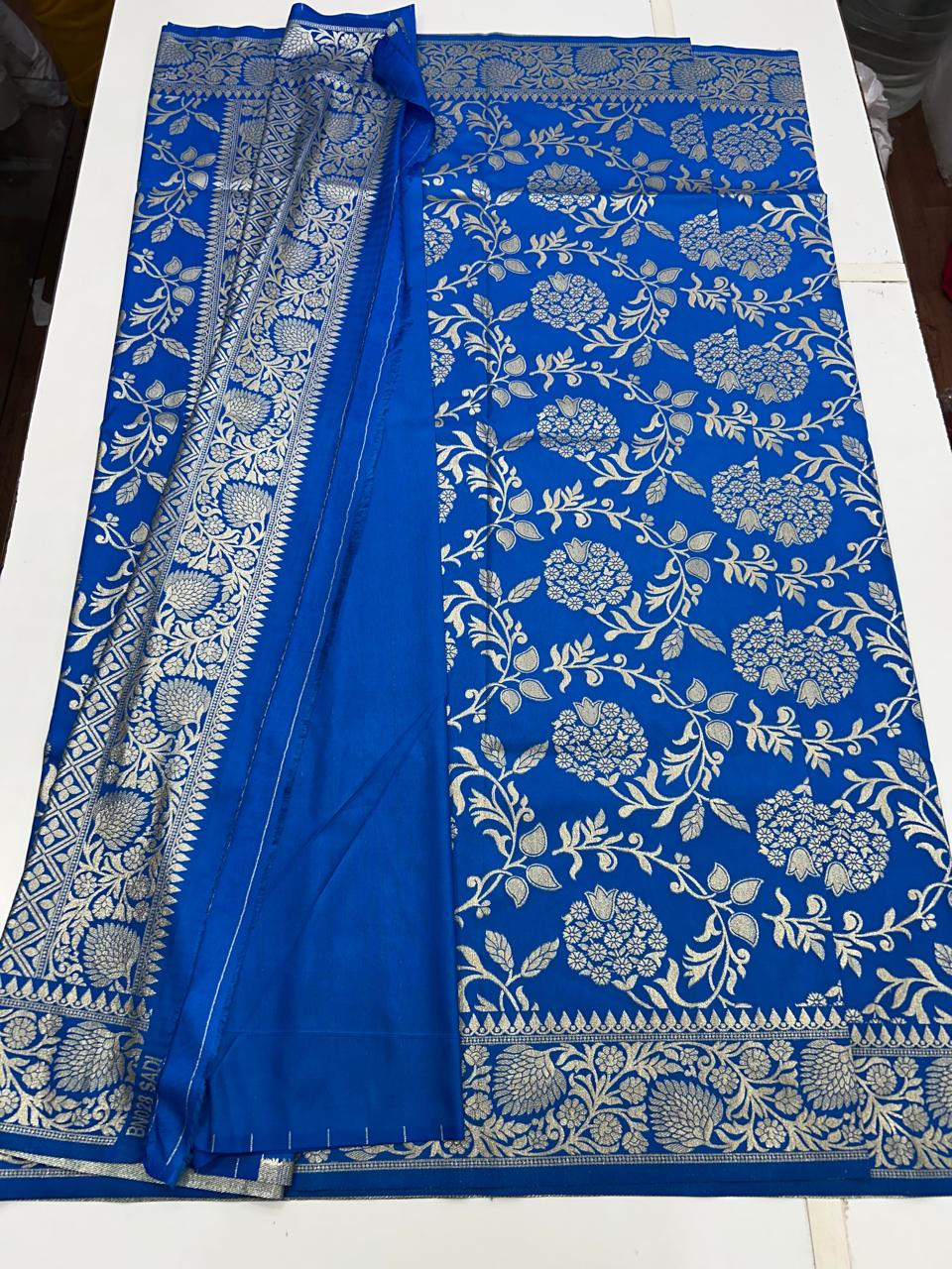 Raw Silk Jal Design Saree (2631)