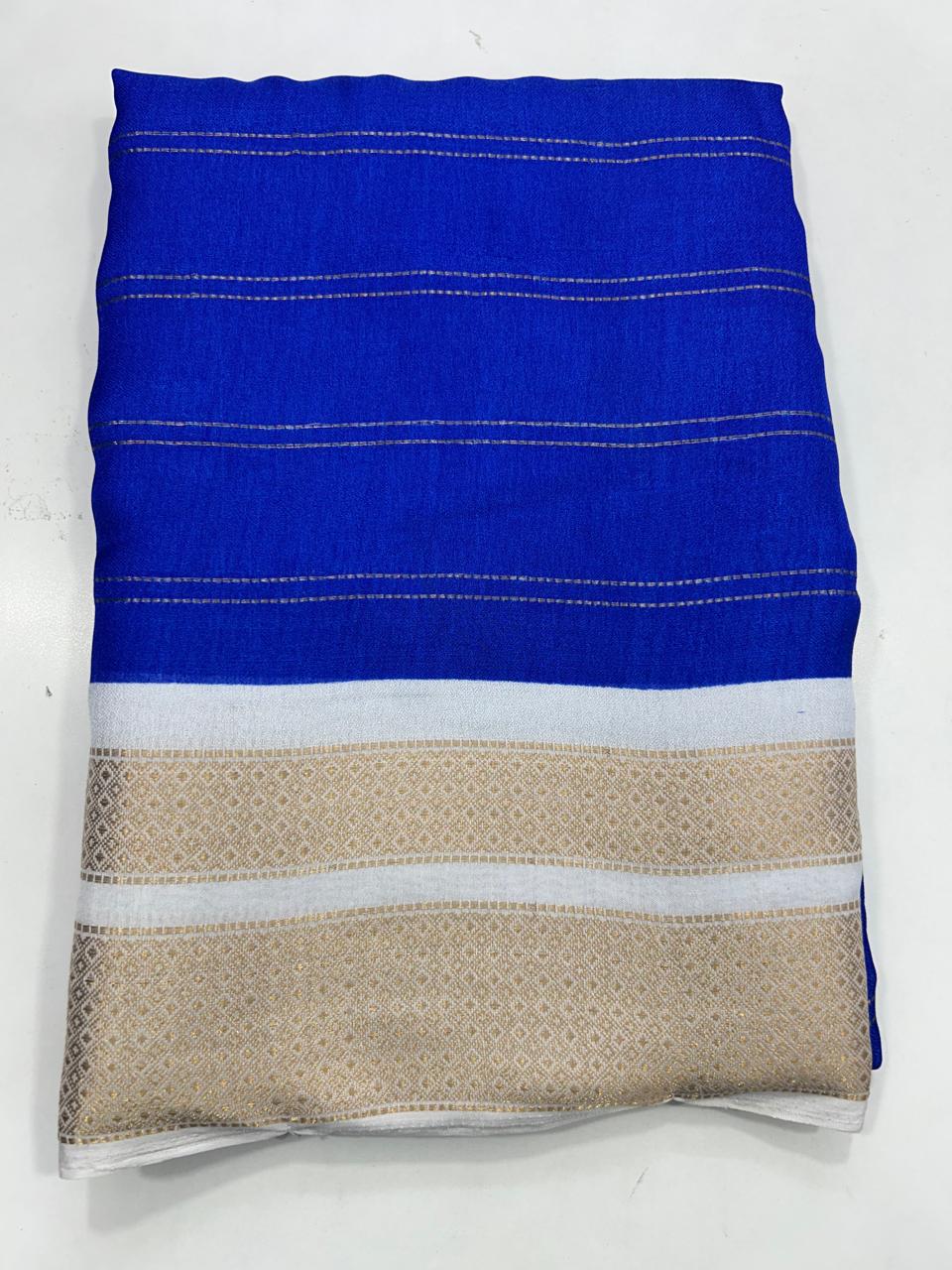 Fancy Georgette Lines Saree (2655)