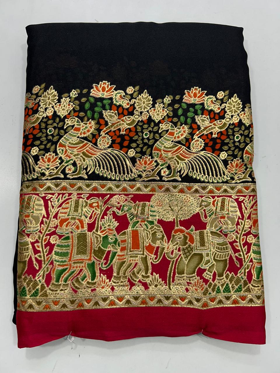 Fancy Pashmeena Saree (2660)