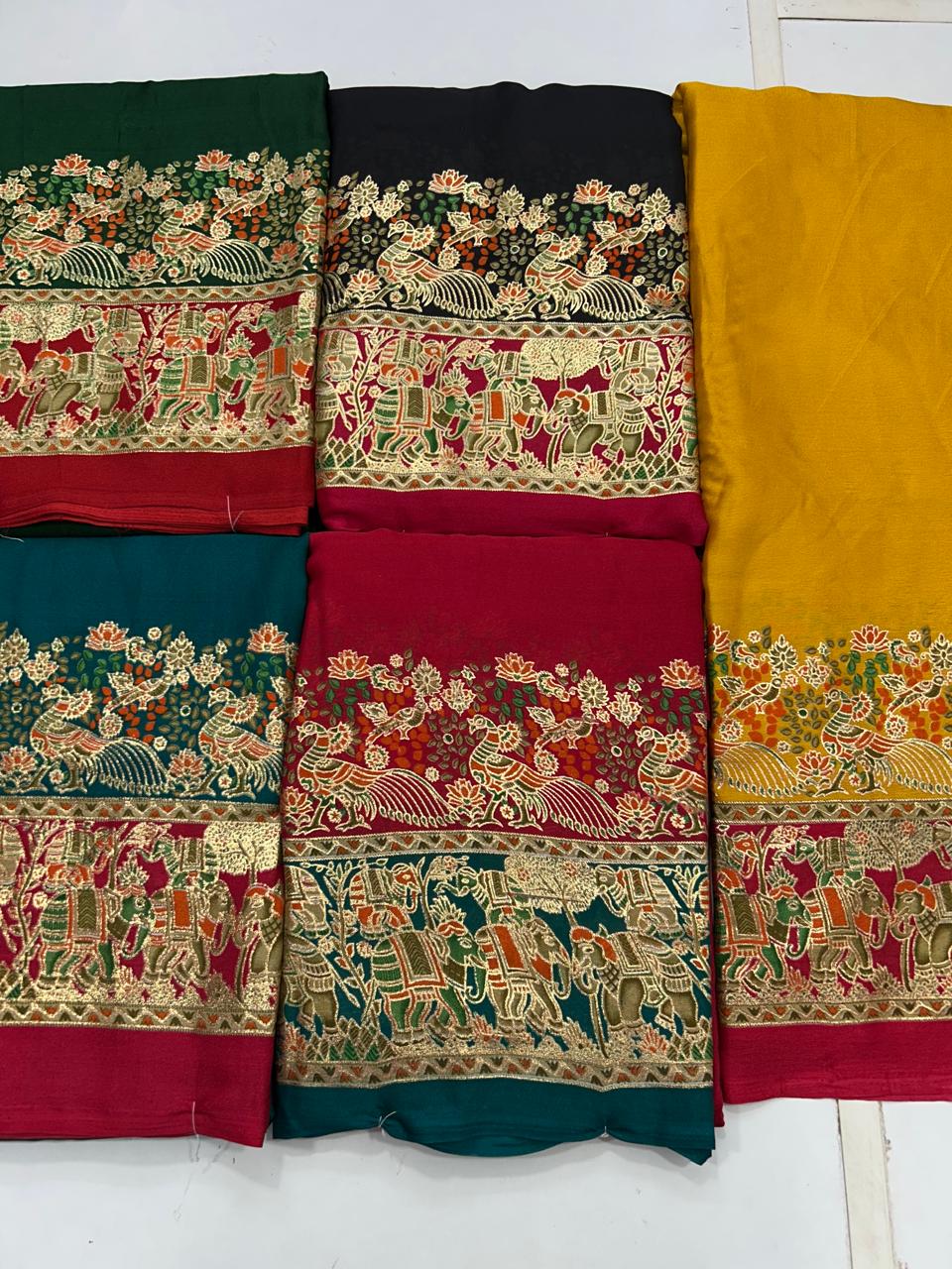 Fancy Pashmeena Saree (2660)