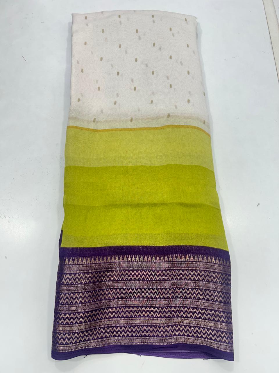 Fancy Georgette 3D Saree (2668)