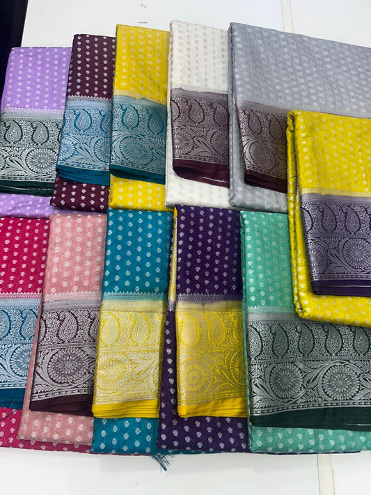 Cotton Silk Border Saree (2596)