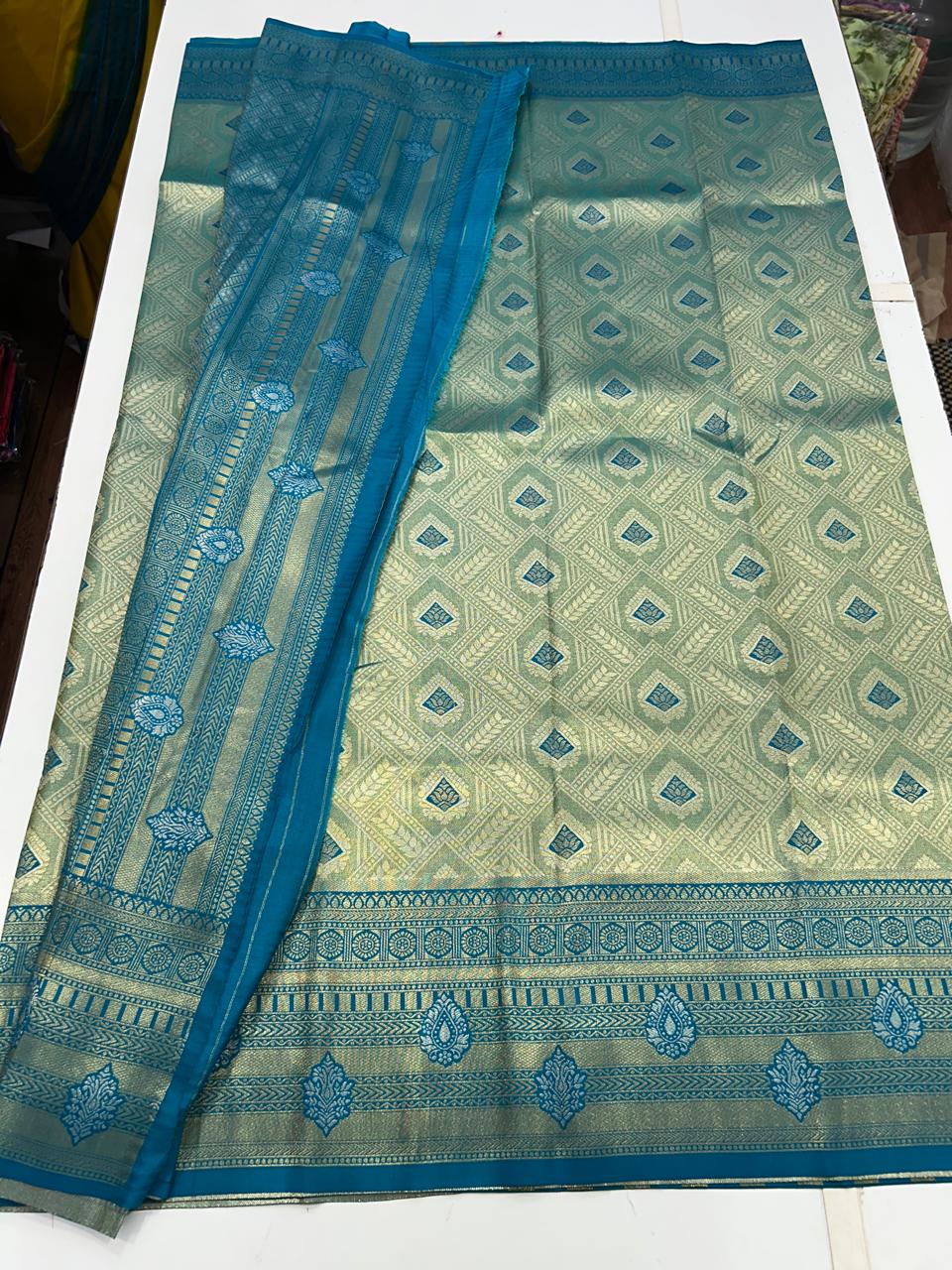 Semi Silk Tissue Meena Saree (2677A)