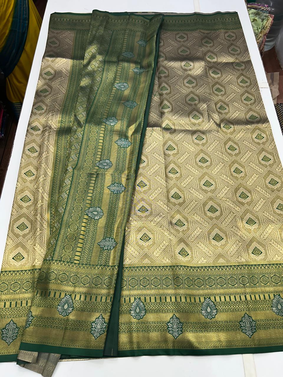 Semi Silk Tissue Meena Saree (2677A)