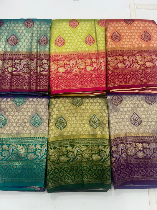 Semi Silk Tissue Meena Saree (2677B)