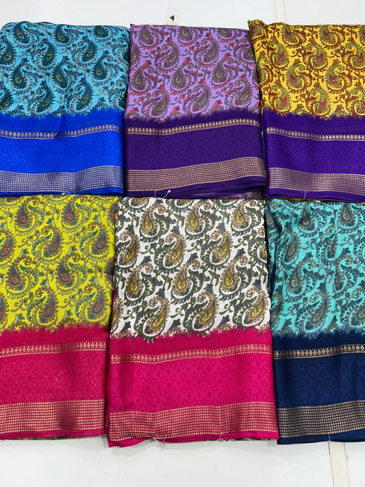 Fancy Georgette Printed Saree (2669)