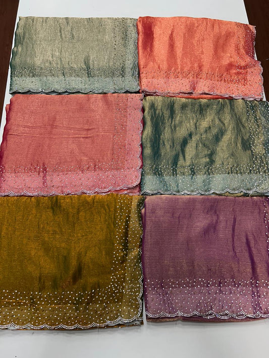 Fancy Stone Work Saree (2650)
