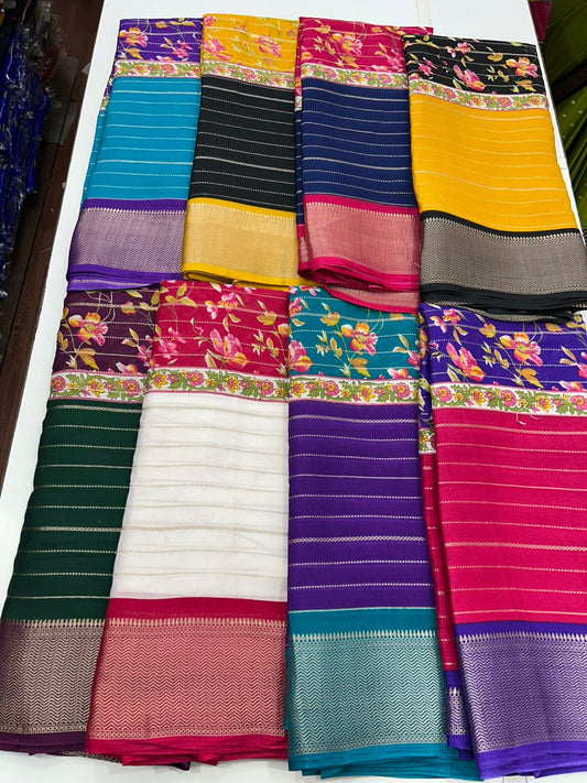 Fancy 3D Digital Print Saree (2695)