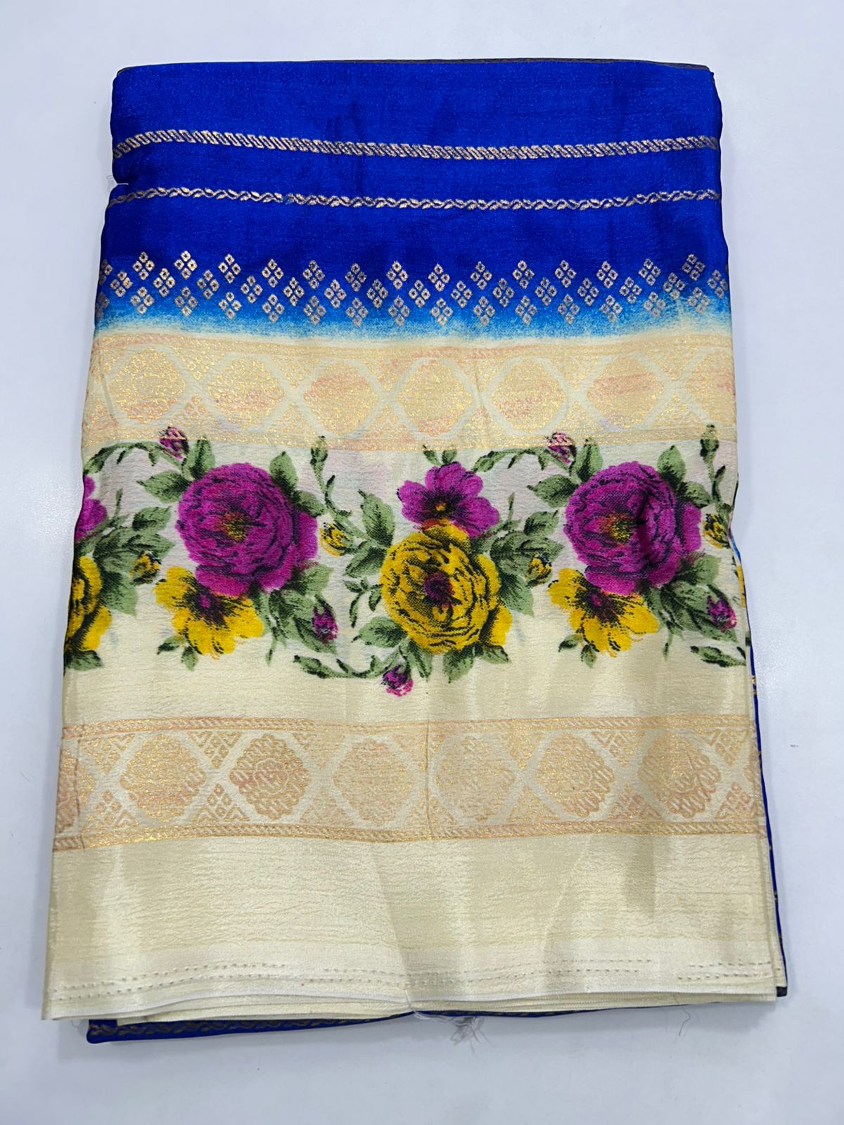 Fancy Digital Print Saree (2575B)