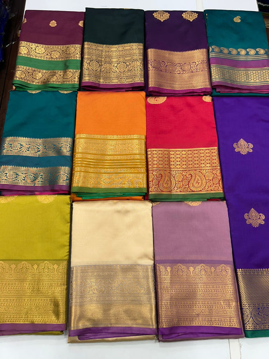 Semi Silk Butta Leechi Saree (2630C)