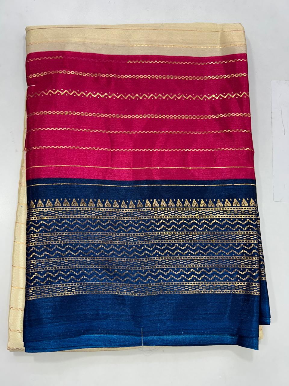 Fancy 3D Foil Print Saree (2575C)
