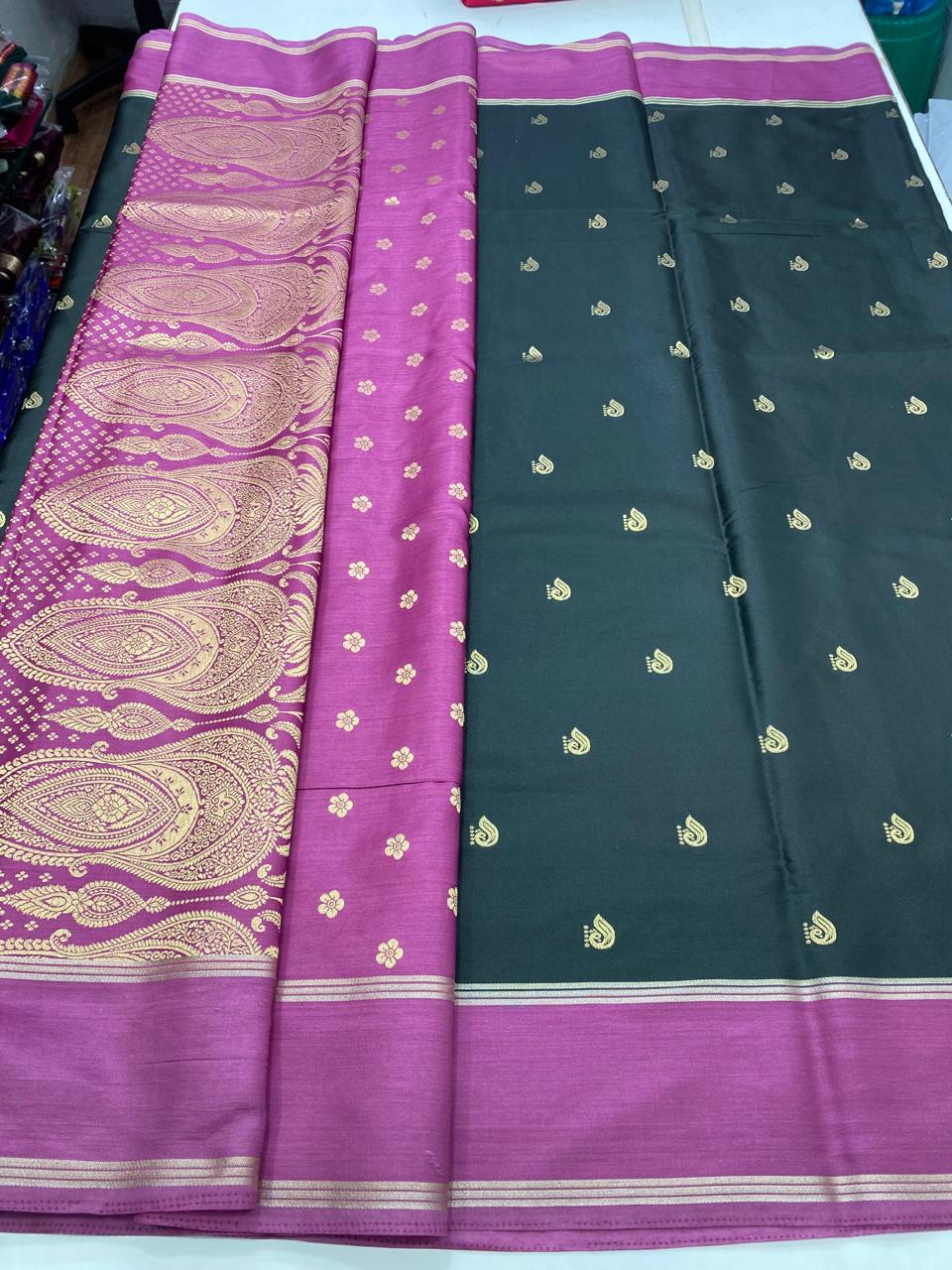 Crepe Georgette Butta Rich Pallu (2714)