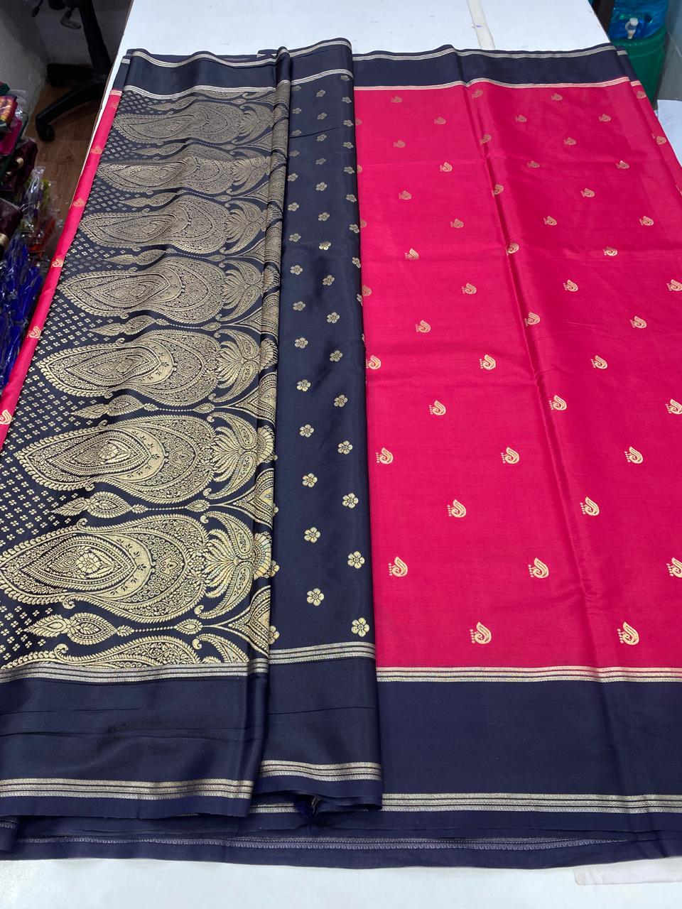 Crepe Georgette Butta Rich Pallu (2714)