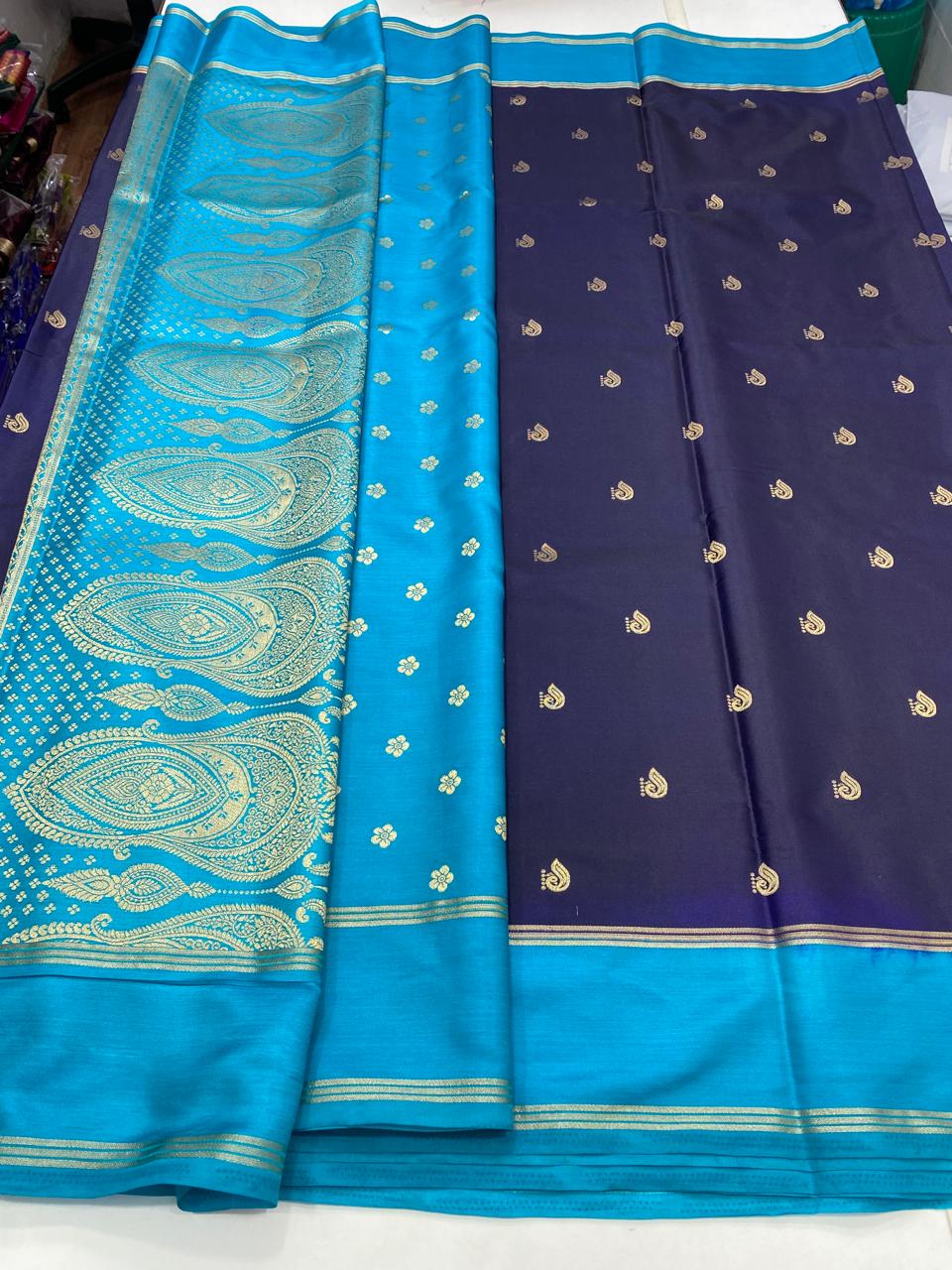 Crepe Georgette Butta Rich Pallu (2714)