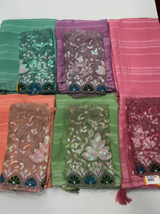 Fancy Grand Work Blouse Saree (2408)