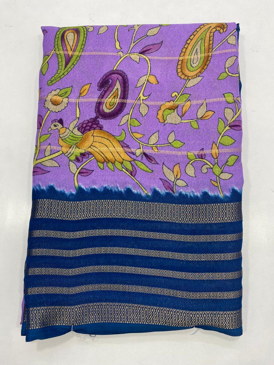 Fancy Georgette Digital Print Saree (2743)