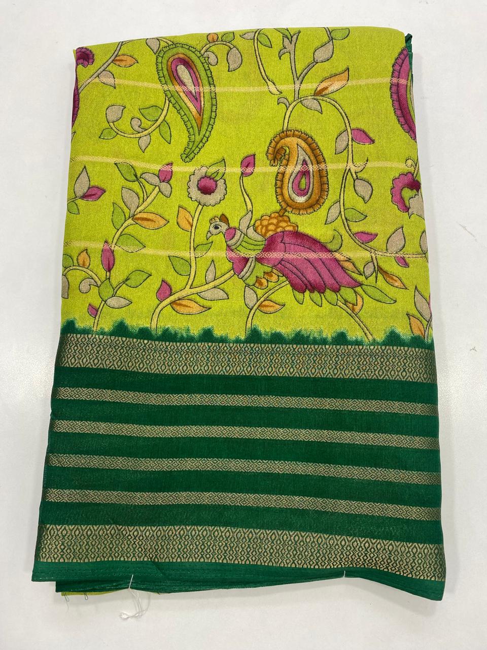 Fancy Georgette Digital Print Saree (2743)