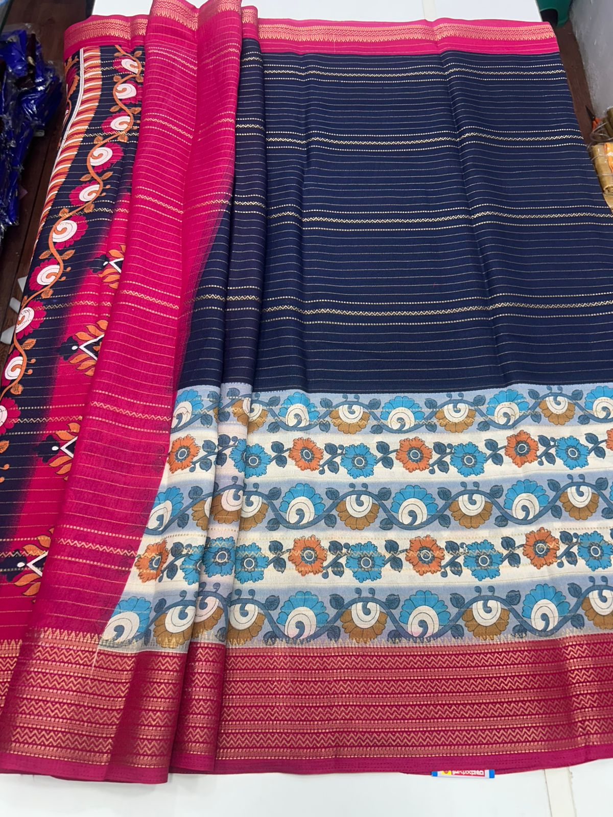 Fancy Georgette Digital Print Saree (2733)