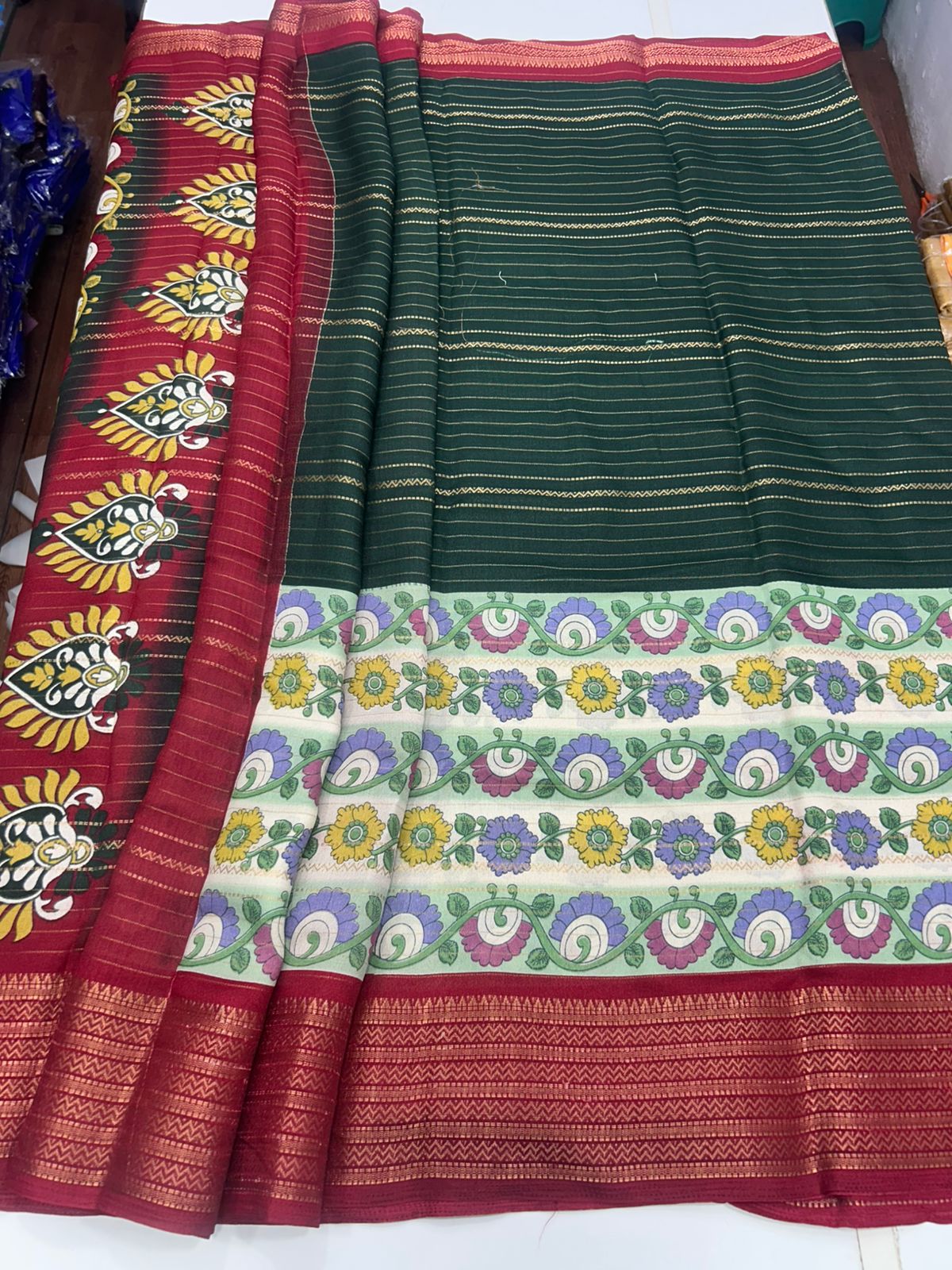Fancy Georgette Digital Print Saree (2733)