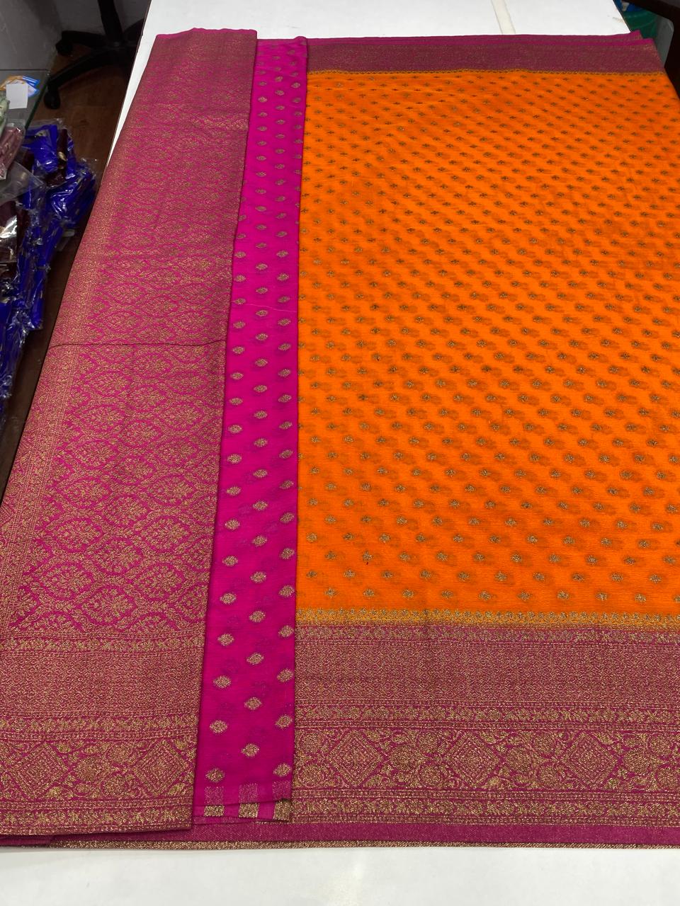 Khaddi Georgette 1000 Butta Saree (2723)