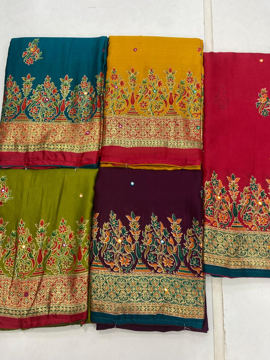 Fancy Pashmeena Saree (2749)