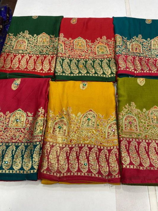 Fancy Pashmeena Saree (2749B)