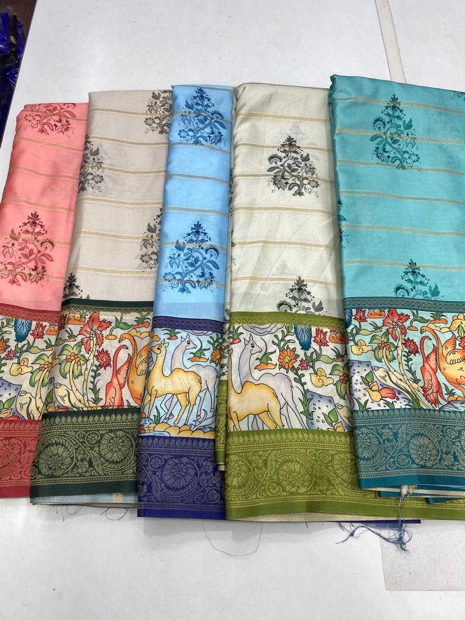 Crepe Digital Print Saree (2725)